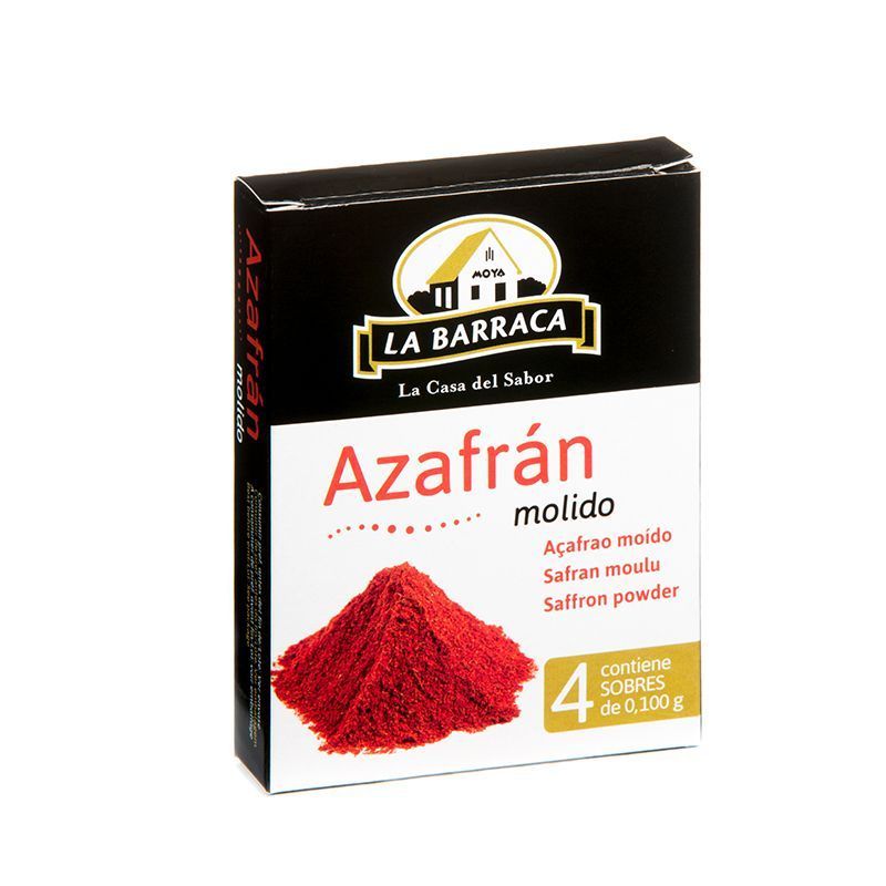 Azafrán Molido Caja 4 Carteritas 0,400g