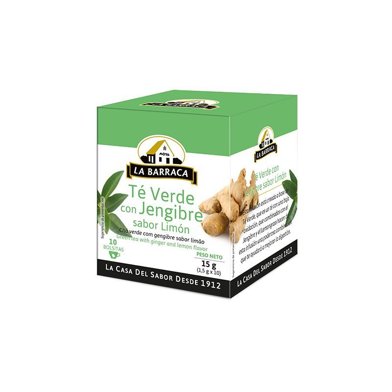 Té Verde, Jengibre sabor Limón