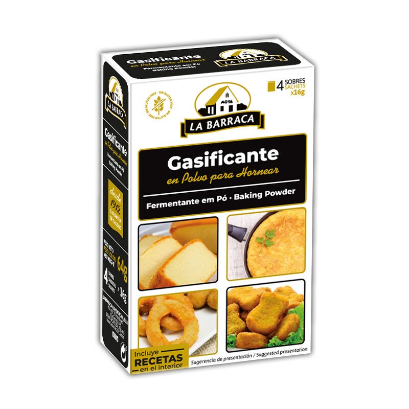 Gasificante en Polvo para Hornear - Caja 4 Sobres (16x4g) 64g