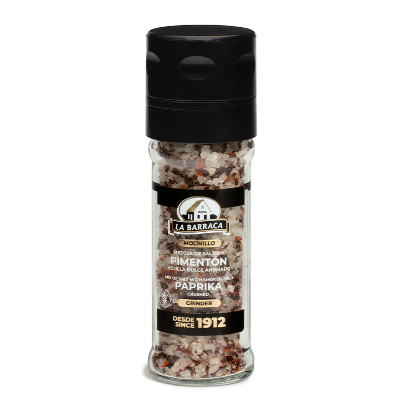 Molinillo Sal con Pimentón Hojilla Dulce Ahumado 75g