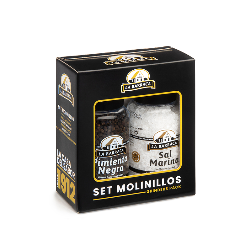 Set 2 Molinillos XL Pimienta Negra & Sal Marina